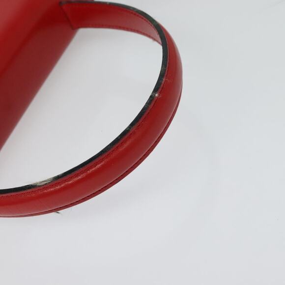 CELINE Hand Bag Leather Red Gold - Picture 7 of 13